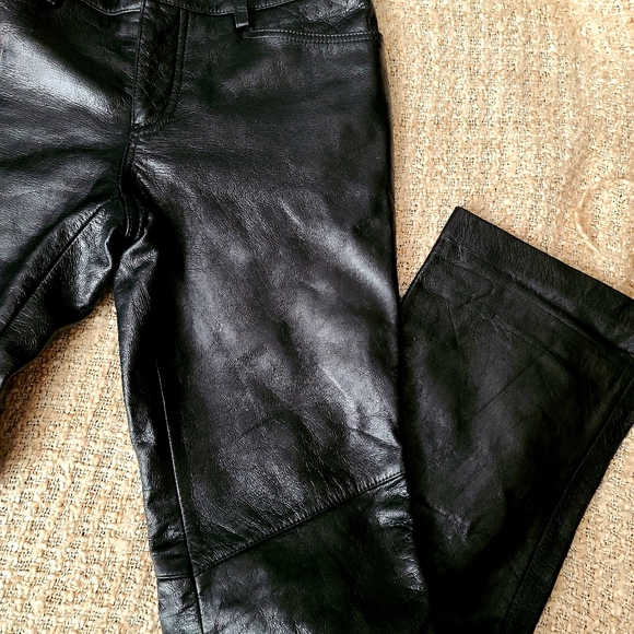 BLACJ Genuine Leather pants like New condition. - Picture 6 of 9